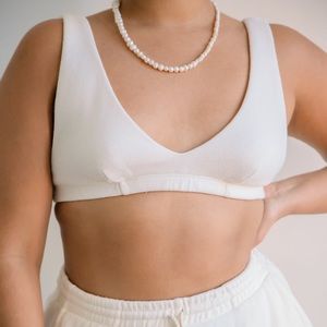 Donni Vintage Fleece Bralette - Cream